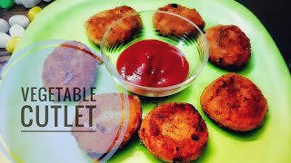 Vegetable Cutlet | Crispy & Tasty | English video | Easy to cook snack | Home-made