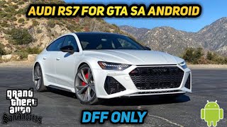 Gta Sa Audi RS7 | Audi RS7 For Gta Sa Android | Gta Sa Audi Car Mod | Audi In Gta Sa | Gta Sa Mods