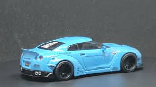 Nissan GT-R (R35) Light Blue LB-Works / MINI GT