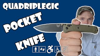 Opening, Closing, Using - Pocket Knife Tips & Tricks | Quadriplegic (C5,C6,C7)