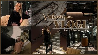 VIIKONLOPPU YSTÄVIEN KANSSA + TESTISSÄ HOTELLI TORNI 🪩🍸✨ || Emilia & Felicia