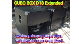 Cubo 18 loaded ng tnt 1000w, powered mixer lang ang driver...(soundtest only)