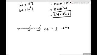 CHEM 107 Ch. 1 Lecture Problem Solving Session 3: Unit Conversions Solution