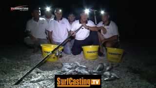 PESCA a BEACH LEDGERING in ADRIATICO con le canne da pesca in mare a fondo Tubertini | SurfCastingTV