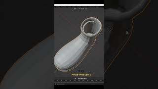 low poly 3d shoe modeling in blender -mds design #shorts 👢