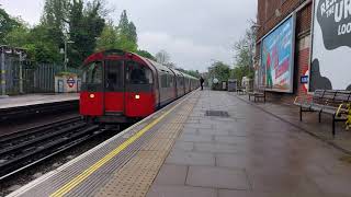 Piccadilly Line 1973 Stock pulls into Sudbury Hill