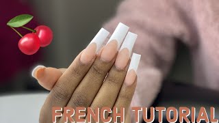 FRENCH TIP TUTORIAL : Cherry Bomb Set