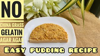 Butterscotch pudding | eid special dessert | butterscotch pudding without egg and cream |