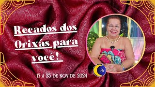 CARTAS DA SEMANA | RECADO DOS ORIXÁS PARA VOCÊ (17 a 23 de NOV) #taro