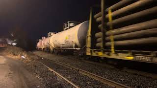 CSX 725 ES44AH leads CSX M810 (Temporary Replacement for M410) through Piscataway with a weird bell