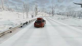 BeamNG.Drive - East Coast snow Drift, but Free Bird is on the radio