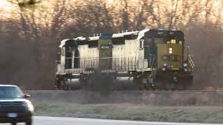 Flying SD40-3s and Nice K5LAs All Around! - CSX Indy Line, 3/3/24