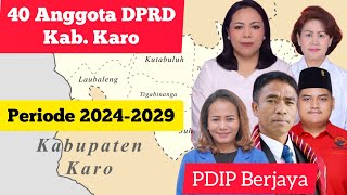 Anggota DPRD Kab. Karo Periode 2024-2029