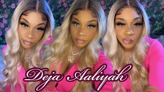 The PERFECT Affordable Blonde Wig 😍 Outre Sleek Lay Part Wig “INDINA” Install + Review | Ebonyline