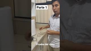 Prueba del cloro. ¿Usas agua del caño para consumir o cocinar? Mira lo que pasa #renaware #agua