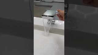 Waterfall basin faucet