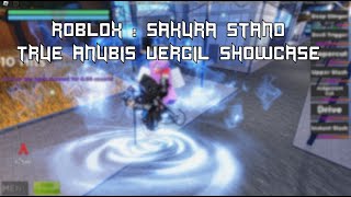 [Roblox Sakura Stand]TRUE ANUBIS VERGIL SKIN SHOWCASE