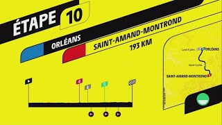 TOUR DE FRANCE 2024 - STAGE 10 | ORLÉANS - SAINT-ARMAND-MONTROND | TOUR DE FRANCE 2024 PS5