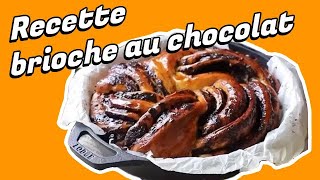 Délicieuse recette de brioche tressée au chocolat !