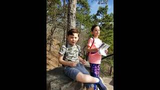 Walter and Lydia in Hot Springs National Park March 2021.