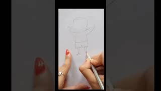 How to draw shinchan#shorts#shinchan drawing