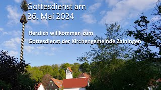 Gottesdienst am 26.05.2024