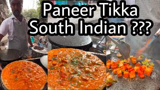 Paneer Tikka Fire Dosa In Mumbai | Punjabi or South Indian | Bombay Street Food #streetfood