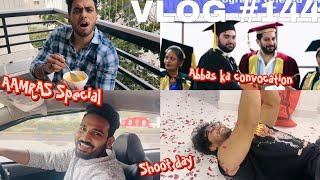 VLOG WAR | SHOOT PE AAMRAS KA SURPRISE 🥭 | ABBAS KA CONVOCATION ||  #hyderabaddiaries #shootday