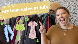 My Best Sales of July 2022! - Everything I Sold Above $40 on Poshmark, EBay, Mercari and DEPOP