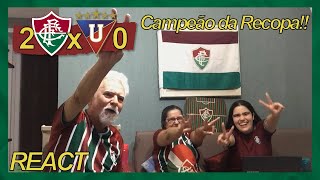 FAMÍLIA TRICOLOR REAGE À 2 FLUMINENSE X 0 LDU - CAMPEÕES DA RECOPA 2024