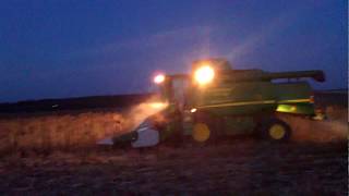 JOHN DEERE W650  harvest sunflower with Olimac Drago