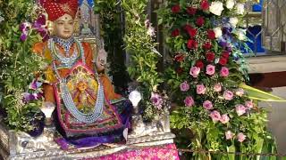 28 July 2024.FLOWER  HINDOLA DARSHAN AT SWAMINARAYAN TEMPLE MANINAGAR AHMEDABAD