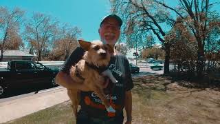 Ginger and I at Windsor’s Busiest Intersection