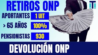 Ley que permite el RETIRO de la ONP | Devolución de la ONP * RETIRO DE LA ONP*