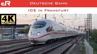 ICE trains in Frankfurt in 4K!