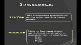 3 3 Concentración de poderes en el Caudillo, la democracia orgánica