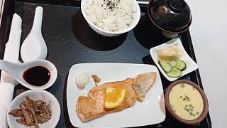 Yummy !  Japanese Salmon Breakfast    @ Madera Residence Sri Racha, Thailand