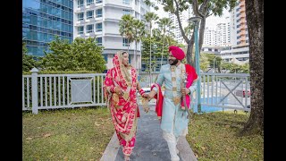 Raman & Risha's Punjabi Wedding Highlights l 4K l Singapore