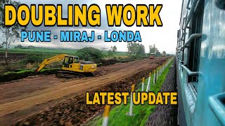 Pune - Miraj - Londa Railway Track Doubling Work | Mahalaxmi Express | WDP4D | Part 2