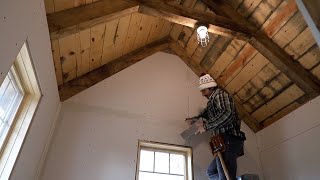 Off Grid Cabin Build, Finishing Drywall