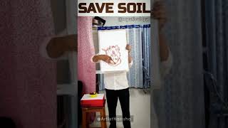 @Dr.Harrsha Artist makes an offering to @Sadhguru and #SaveSoil | Sadhguru #shorts