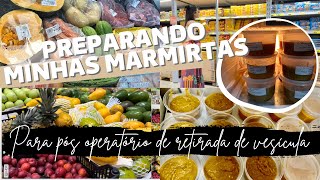 COMPRAS DO MERCADO PARA PREPARAR MARMITAS DO PÓS OPERATÓRIO DA CIRURGIA DE RETIRADA DE VESÍCULA