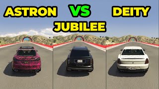 ENUS JUBILEE vs PFISTER ASTRON vs ENUS DEITY - Speed Test Drag Race - GTA 5 Online