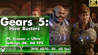 Gears 5 Hive Busters - PC Insane + Ultra Settings [RTX 4070, Core i9, 4K, 60 FPS]