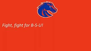 [Incorrect lyrics - see new] Boise State University's Secondary Fight Song, "Bronco Rally Song"