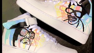 The Weeknd Heartless Nike Air Force One Custom | Timelapse