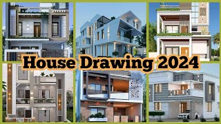 House drawing 2024 || New front Design 2024 || home design || small house designe|| house designe||