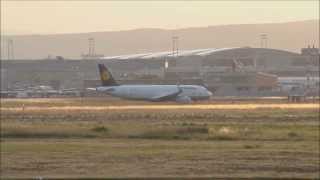 Shark Attack @FRA: Lufthansa A320 with Sharklets Taxi and Departure