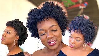 HOW TO: FLEXI ROD SET ON SHORT NATURAL HAIR | Holiday Hairstyle for Short Natural Hair | Fine Hair