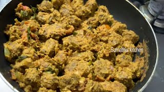 #lunchmenu Mock mutton varuval recipe | Vegetarian mutton varuval | Vegan meat recipes